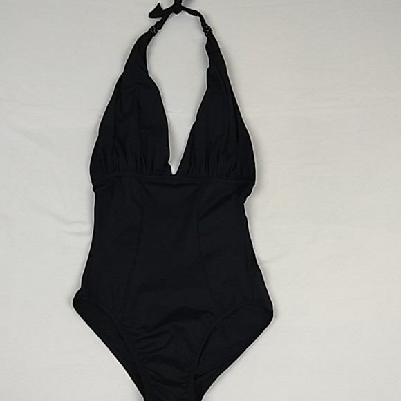 44 Black Melissa Odabash Womens Formentera One-Piece